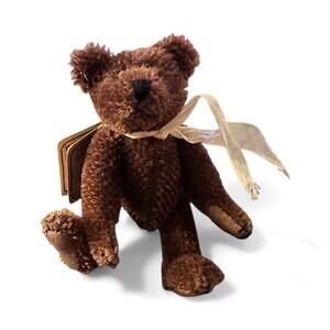 1997/99 Boyds Collection Authentic Mohair Jointed Brown 4"Bear 20th Anniversary